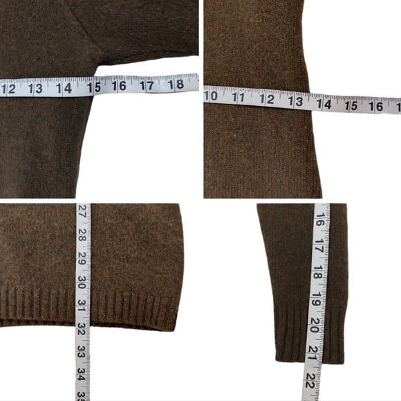 Ralph Lauren Olive Green Wool-Cashmere Knit Toggle Shawl Collar Mini Dre… - Picture 12 of 16